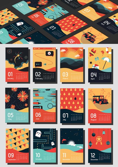 Calendar Design Layout, Calendar Design Inspiration, Calendar Graphic, Calendar Designs, Creative Calendar, 달력 디자인, 2022 Design, Calendar Layout, Desain Editorial