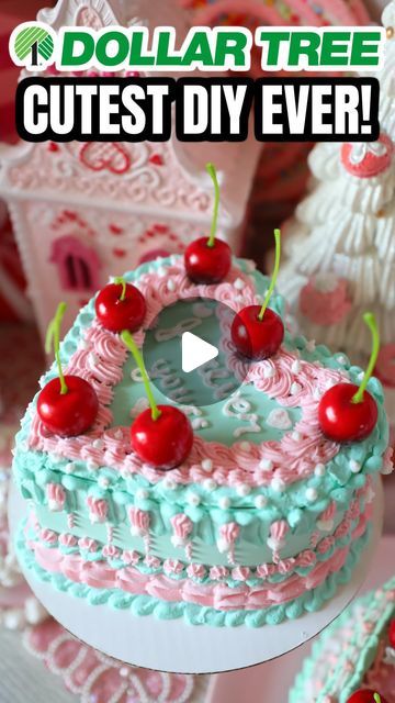 How To Decorate A Fake Cake, Diy Fake Birthday Cake, Fake Cake Decorating Ideas, Fake Cakes For Display Diy, Fake Cake Diy, Mint Green Cake, Bargain Bethany, Fake Birthday Cake, Mint Green Cakes