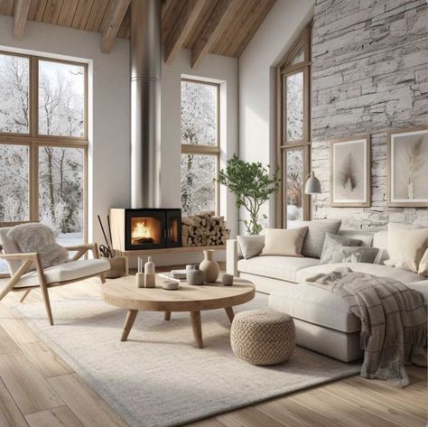 Montana Aesthetic Home, Nordic Living Room Scandinavian Interiors, Nordic Furniture Design, Nordic House Design, Nordic House, Dream Interior, Beautiful Cabins, Scandi Home, Nordic Living Room