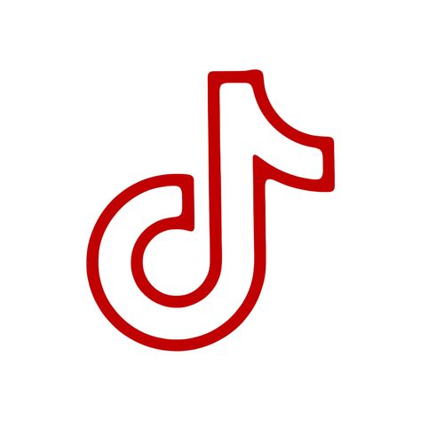 Red And White Phone Icon, Red White App Icons, Red Tiktok Logo, App Icon Red And White, Red Tiktok Icon, Red And White App Icons, Red And White Icons, Red Doodles, Ios14 Wallpaper