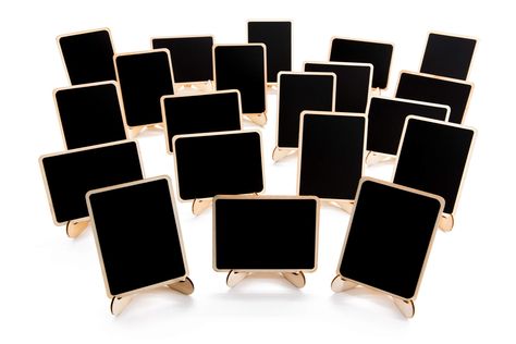 20 Pack Wood Mini Chalkboards Signs with Support Easels, Place Cards, Small Rectangle Chalkboards Blackboard for Weddings, Birthday Parties, Message Board Signs and Event Decorations : Amazon.com.au: Stationery & Office Products Small Chalkboard Signs, Chalkboard Stand, Swap Party, Small Chalkboard, Mini Chalkboards, Liquid Chalk Markers, Special Events Decor, Wedding Party Table, Board Decoration