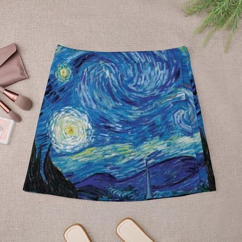 Van Gogh Starry Night Skirt | Van Gogh Starry Night Size | Starry Night Skirt Size - Skirts - Aliexpress Starry Night Skirt, Galaxy Skirt, Night Skirt, Classic Vans, Starry Night Van Gogh, Vans Shop, Black Milk, Fashion Night, Van Gogh