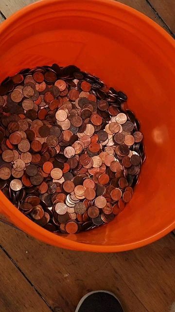 Blake Alma on Instagram: "Everyone definitely has a 5 gallon bucket of pennies. #reels #coins #money #coincollection #themoreyouknow #treasure #pennies #penny" Cleaning Pennies Best Way To, Clean Pennies, Penny Collection, Coin Collecting Tools, Where To Sell Old Coins, Coin Collection, The More You Know, Banking, Coin Collecting