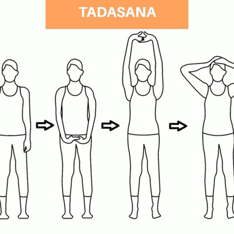 Tadasana Pose Drawing, Tadasana Pose, Human Postures, 5 Minute Yoga, Yoga Tree Pose, Yoga Drawing, Standing Yoga, Yoga Tree, Mountain Pose