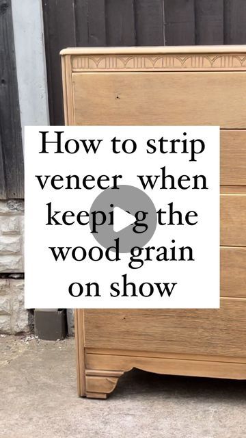 Diy Paint Stripping Wood, Strip Varnish Off Wood, Redo Veneer Furniture, How To Strip Veneer Furniture, Stripping Varnish Off Wood, Sanding Veneer Furniture, How To Strip Varnish Off Wood, How To Paint Veneer Furniture, Refinishing Veneer Furniture