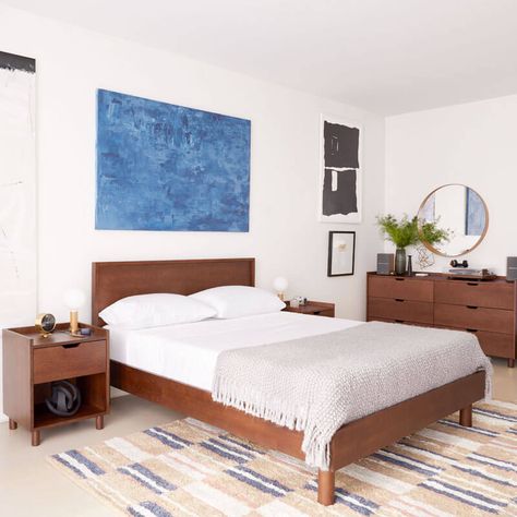 The Best Platform Beds: Our Top 16 Picks Modern Upholstered Beds, Modern Bed Frame, Wood Platform Bed Frame, Oversized Furniture, Leather Headboard, Queen Bed Frame, Wood Platform Bed, Bed Slats, Wood Beds