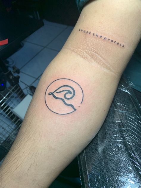 Trust The Process Tattoo Symbol, Waves Tattoo, Trust The Process, Symbolic Tattoos, Go Up, Feel It, Infinity Tattoo, The Process, Jesus Fish Tattoo