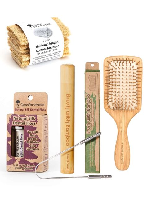 Shop – Brush with Bamboo Daily Hygiene, Waste Free Living, Environmentally Friendly Living, Bamboo Toothbrush, Compostable Packaging, Dental Floss, Bath Brushes, Zero Waste Lifestyle, 6 Pack