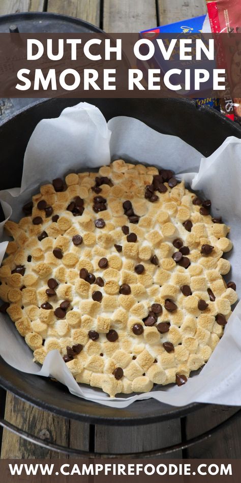 Individual Smores, Oven Smores, Smores Recipe, Dutch Oven Desserts, Pie Iron Recipes, Smores Dip, Smores Dessert, Camping Lifestyle, Smore Recipes