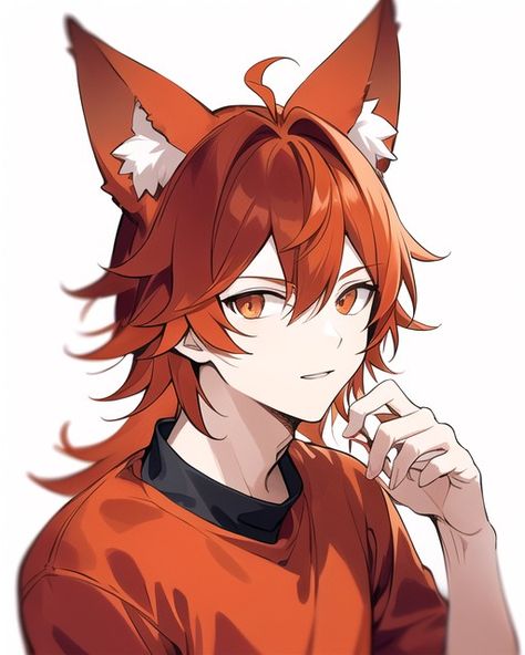 Fox Pfp Anime, Fox Boy Art, Anime Fox Boy, Anime Mouths, Fox Character, Neko Boy, Fox Man, Fox Boy, Fox Drawing