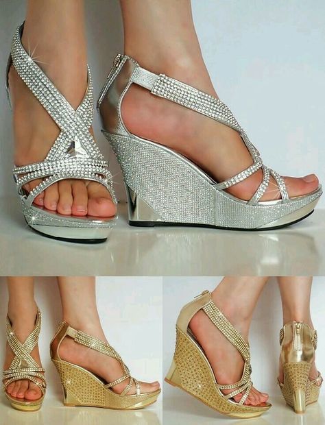 Wedge silver bridal shoes. Very comfortable:) Shoes For Wedding Guest, Most Comfortable High Heels, Comfortable High Heels Shoes, Bridal Shoes Wedges, Silver Bridal Shoes, Bridal Wedges, Silver Dress Shoes, Wedding Wedges, Heel Wedges