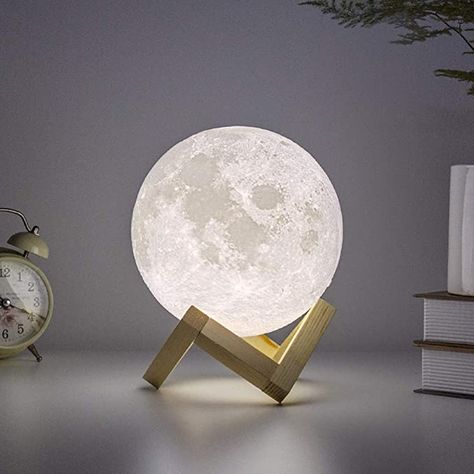 Moon Light Lamp, Lamp Moon, Moon Night Light, Childrens Night Light, Moon Lamp, Led Light Lamp, Night Light Kids, Moon Night, Soothing Colors