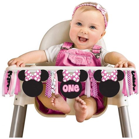 PRICES MAY VARY. STANDOUT AND EYE-CATCHING DESIGN: Add a touch of magic to any event with our Deluxe Mini Mouse Forever High Chair Decoration, featuring a vibrant and colorful design that captures the timeless charm of Minnie Mouse, ensuring your celebration is unforgettable! DURABLE AND CONVENIENT: Made from premium quality materials, our high chair decoration stands 38" tall and is built to last, providing a sturdy and long-lasting set that's easy to set up and reusable for countless celebrati Minnie Mouse Chair, High Chair Decorations, Minnie Mouse Silhouette, Minnie Mouse First Birthday, Minnie Mouse Birthday Decorations, Birthday Highchair, Disney Party, Party Toys, High Chair Banner