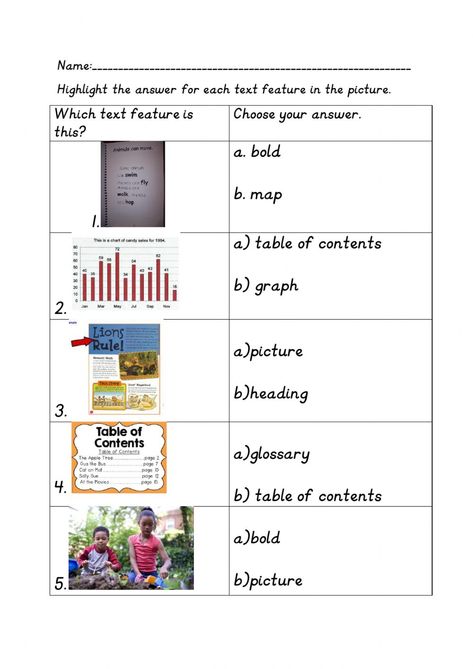 Wonders Reading Programs, Informational Text Features, Text Features Worksheet, Parts Of A Book, Scientific Notation, Angel Books, Word Problem Worksheets, Text Features, Informational Text