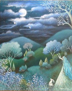 Amanda Clark, Clark Art, Goddess Art, Fairytale Art, Art Et Illustration, Owl Art, Art And Illustration, 판타지 아트, Angel Art