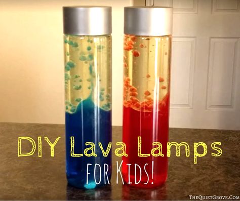 Lava Lamp For Kids, Make A Lava Lamp, Science Crafts, Lava Lamps, Kid Experiments, Sensory Bottles, Science Projects For Kids, Cool Science Experiments, Science Fair Projects