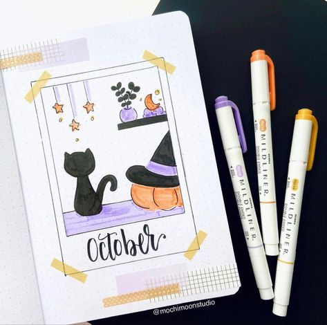 October Book Journal Spread, October Journaling Ideas, October Reading Journal, October Bulletin Journal Ideas, October Journal Ideas Aesthetic, October Journal Cover, October Journal Ideas, October Journaling, October Doodles