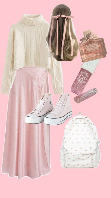 Dress code appropriate Outfit Ideas For School Dress Code, Modest Girly Outfits, Modesty Outfits, Cute Modest Outfits, Outfit Inspo Casual, Pink Outfits, Feminine Outfit, Girly Outfits, Lookbook Outfits