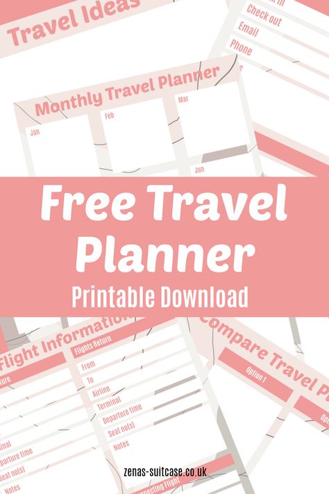 Best Travel Planner Template - FREE Printable PDF Free Travel Journal Printables, Itenerary Travel Template Cute, Trip Planner Template Free Printables, Trip Itinerary Template Free Printable, Travel Itinerary Template Printable Free, Travel Planner Printable Free, Free Travel Itinerary Template, Trip Planner Template, Free Travel Printables