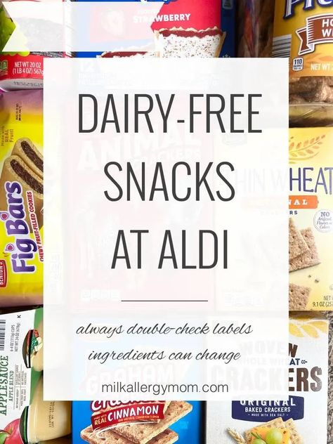 Dairy Free Snacks Store Bought, Aldi Snacks, Egg Free Snacks, Dye Free Snacks, Target Snacks, Dye Free Foods, Milk Allergy Mom, Alpha Gal, Whole Wheat Crackers