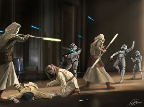 Commission Jedi Temple Guards by Entar0178 on DeviantArt Jedi Temple Guard, Temple Guard, Quinlan Vos, Jedi Temple, Mara Jade, Order 66, Star Wars Trooper, Star Wars Characters Pictures, Jedi Order