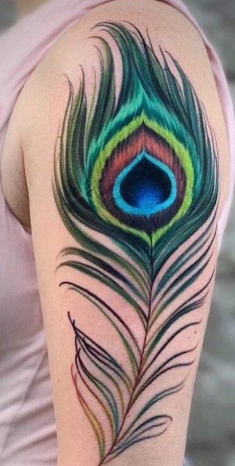 More Pankh Tattoo, Peacock Feather Tattoo Meaning, Tattoo Plume, White Feather Tattoos, Phoenix Feathers, Peacock Tattoos, Feather Tattoo Black, Feather Tattoo Arm, Feather Tattoo Wrist