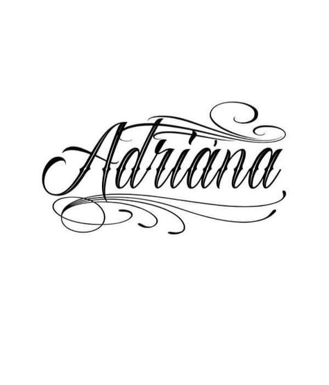 Adriana Name Tattoo, Adrian Name Tattoo, Adrian Name, Name Drawings, Chicano Lettering, Cursive Letters, Name Tattoo, Name Tattoos, Arm Tattoos For Guys