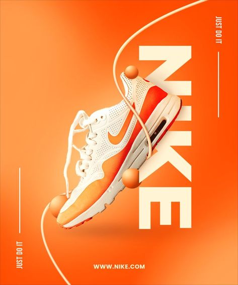 Nike Shoes Social Media Banner Design Template Shoe Poster Design, Nike Poster, Shoe Advertising, Nike Ad, Digital Advertising Design, Shoe Poster, Ads Banner, Social Media Branding Design, Fashion Poster Design