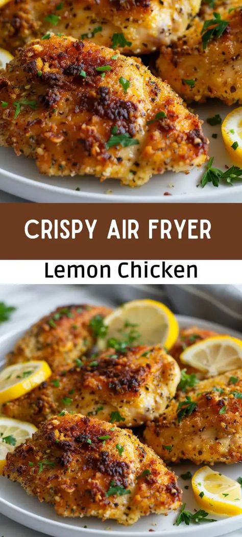 Crispy Air Fryer Lemon Chicken Recipe  Quick & Easy Healthy Air Fryer Chicken Breast, Galanz Air Fryer Microwave Recipes, Healthy Chicken Recipes Air Fryer, Chicken Breast In Air Fryer Recipes, Easy Chicken Air Fryer Recipes, Air Fryer Chicken Breast Recipes Healthy, High Protein Air Fryer Recipes, Airfryer Chicken Breast, Chicken Breast Air Fryer Recipes