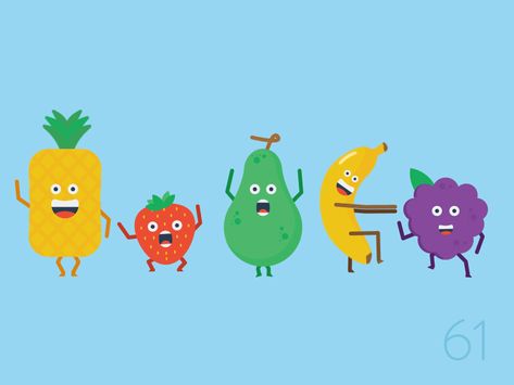 61 100 days fruit dance party dribbble Fruit Party Ideas, Fruits Cartoon, Dancing Fruit, Fruit Cartoon, Funny Fruit, Fruit Party, Motion Graphics Inspiration, Funny Cartoon Gifs, Motion Design Animation