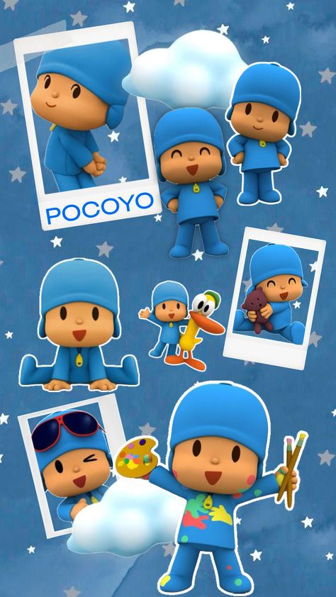 #pocoyo #pocoyopato #blue #childhoodcartoon #aesthetic #stars Aesthetic Stars, Iphone Wallpaper Sky, Cute Jokes, Cat Icon, Tumblr Wallpaper, Pictures To Draw, Cute Cartoon Wallpapers, Galaxy Wallpaper, Cartoon Wallpaper