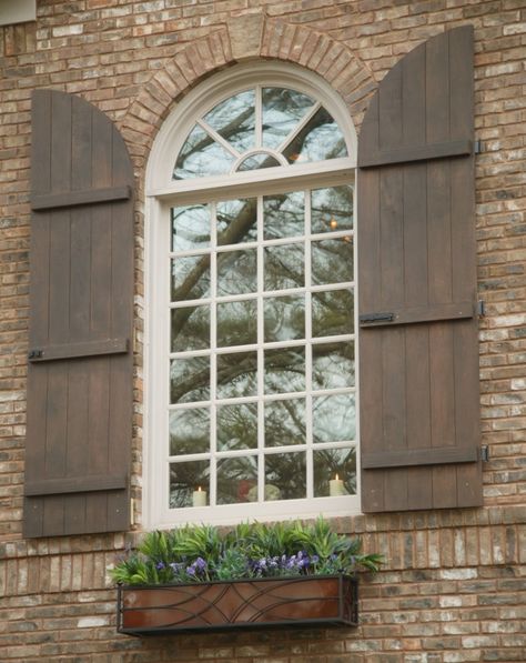 More ideas below: Exterior Board and Batten Siding DIY Board and Batten  Siding With Brick Farmhouse Boa… | Brick exterior house, Shutters exterior,  Outdoor shutters Arched Shutters, Exterior Window Shutters, Window Remodel, Shutter Ideas, Interior Window Trim, Outdoor Shutters, Window Shutters Exterior, Board And Batten Exterior, Interior Window Shutters