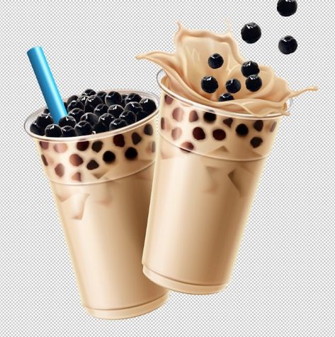 Boba Logo, Malaysian Art, Thai Milk Tea, Free Business Logo, Cafe Logo Design, Photoshop Tutorial Typography, Boba Drink, Bubble Milk Tea, Social Media Advertising Design