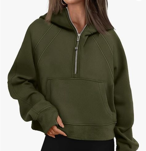 So comfy and stylish. Different shades available in amazon. #Hoodie #Zipper #Sweatshirt #trendy Jackets Cropped, Zip Up Pullover, Sports Sweater, Winter Yoga, Gym Jacket, Minimalist Shirts, Hot Sweater, Plush Coat, Yoga Outfits