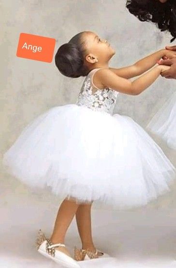 Nigerian Lace Dresses For Children, Little Bride Gown Styles, Nigerian Children Lace Gown Styles, Children Lace Gown Styles, Little Bride Gown Styles For Kids, Lace Ball Gown For Kids, Lace Style For Baby Girl Gown, Lace Gown Styles For Children, Little Bride Dress Kids