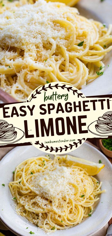 Spaghetti Limone, Buttery Pasta, Best Comfort Food Recipes, Easy Taco Salad Recipe, Lemon Spaghetti, Cooking The Perfect Steak, Easy Spaghetti, Comfort Food Recipes, Pasta Dinners