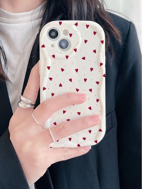 Pink Lifestyle, Pretty Phone Cases, 3d Heart, Old Money Style, Suitcase Traveling, Heart Pattern, Pattern Phone Case, Heart Patterns, Phone Covers