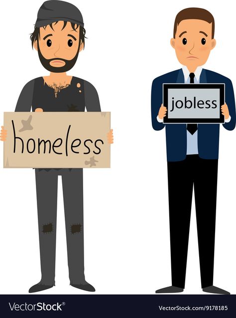 Homeless Drawing, Unemployment Poster, Story References, Man In Suit, Band Ideas, Loom Band, Man Illustration, Old Clothes, English Class