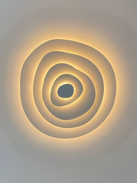 An annual ring corrugated ceiling lamp design, simple but not simple, surrounded by light, with distinct layers.   If you have any questions about our products, please contact us and we will get back to you within 24 hours.   Product Size   Style A Size: Dia 47cm / ∅ 18.5″   Style B Size: Dia 63cm / ∅ 24.8″   Style C Size: Dia 78cm / ∅ 30.7″   Style D Size: Dia 100cm / ∅ 39.4″   Details   Material: Metal, Iron   Light source: Integrated LED   Kelvi Metal Ceiling Design, Corrugated Ceiling, Minimalist Lighting Design, Circle Lights, Midcentury Lighting, Celling Lamp, Ring Lighting, Light Hallway, Layered Lighting