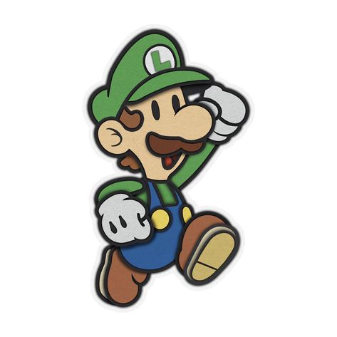 Chibi Mario Characters, Luigi Tattoo Ideas, Mario And Luigi Drawing, Luigi Cute, Mario Bros Drawing, Luigi Tattoo, Luigi Drawing, Paper Luigi, Paper Mario Color Splash