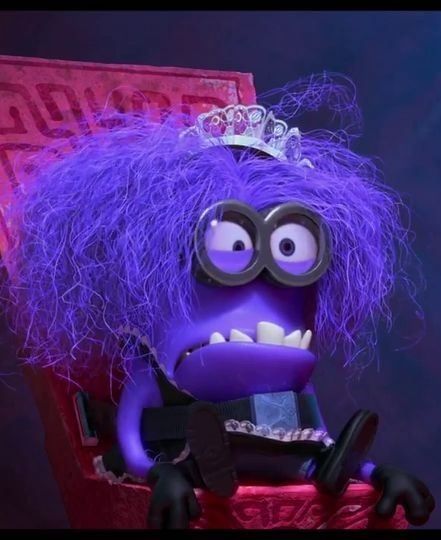 From Despicable Me 2, the Purple Minion.  This is how my hair feels most days! Characters With Purple Hair, Minion Dave, Despicable Me 2 Minions, Yellow Minion, Minion Toy, Purple Minions, Happy Birthday Minions, Minion Costumes, Minion Banana