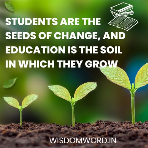 Message Of The Day Student, Thought Of The Day Positive For Students, Thought Of The Day For Students, Student Day Quotes, World Students Day, Students Quotes, Thoughts On Education, 2023 Wishes, 2023 Quotes