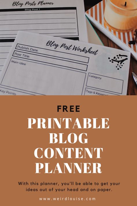 Blog Post Planner Template, Blog Post Planner, Blog Planner Printable, Blog Content Planner, Blog Post Checklist, Blog Writing Tips, Blogging Resources, Content Planner, Baking Blog