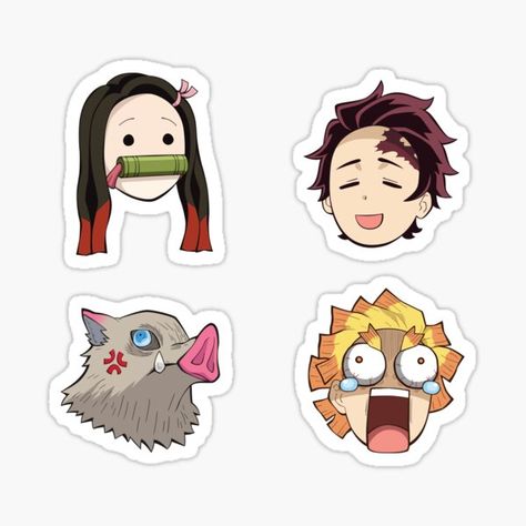 Kimetsu No Yaiba Stickers | Redbubble Anime Phone Stickers, Demon Slayer Stickers Printable, Demon Slayer Stickers, Character Graphic, Sticker Template, Stickers For Sale, Anime Stickers, Girl Stickers, Cute Chibi