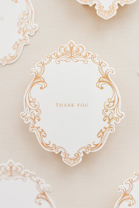 Thank You Card – Lademya Silks Thank You Card Elegant, Vintage Thank You Cards, Elegant Thank You Cards, Luxury Thank You Card, Aesthetic Thank You Cards, Thank You Card Wedding, Thank You Cards Wedding, Baroque Invitation, Thank You Card