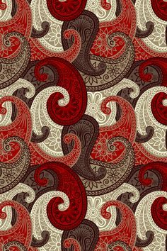 Textile Pattern Design Fashion, Paisley Art, Flowery Wallpaper, Textile Prints Design, Batik Pattern, Textile Pattern Design, Design Textile, Wallpaper Phone, Paisley Design