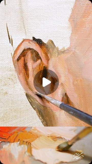 Hampton Watts on Instagram: "Each ear is full of its own unique expression. Getting those beautiful warm undertones that are present in most ears comes in the form of rich undertones. In this case, Burnt Sienna.
 
 
 
——
#oilpainting #fineart #customart #homedecor #howto #wallart #mcm #interiordesign #architect #graphitedrawing #uxdesign #watercolor #watercolour #pastel #landscape #vintagecar #holidayhome" Ear Watercolor, Pastel Landscape, Burnt Sienna, Graphite Drawings, Warm Undertone, Custom Art, The Hamptons, Vintage Cars, Oil Painting