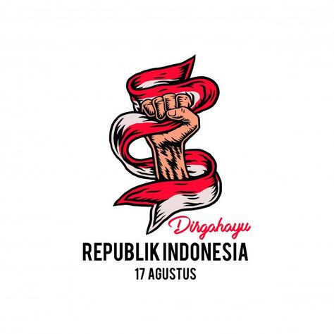 Independence Day Greeting Cards, Independence Day Greetings, Red And White Flag, 17 August, 17 Agustus, Color Illustration, Quotes Indonesia, Vintage Logo Design, Poster Layout