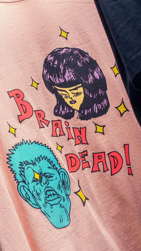 Braindead Clothing, Brain Dead Clothing, Brain Dead, Coffee Shop Design, Graphic Design Fun, Night Art, Funky Art, Graphic Design Typography, Graphic Design Posters