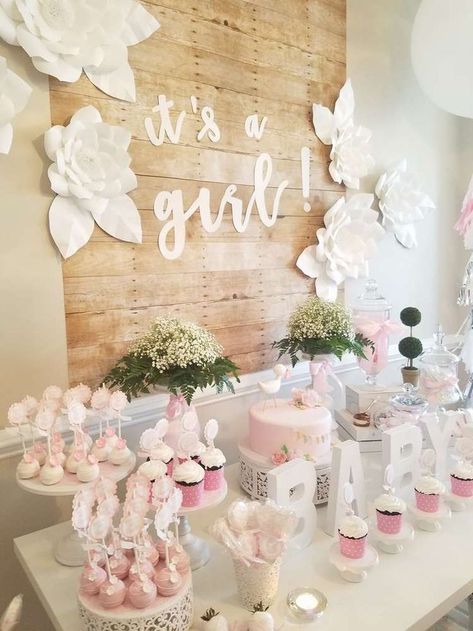 Office Baby Showers, Girl Shower Themes, Babyshower Party, Idee Babyshower, Baby Shower Vintage, Trendy Baby Shower Ideas, Baby Shower Invitaciones